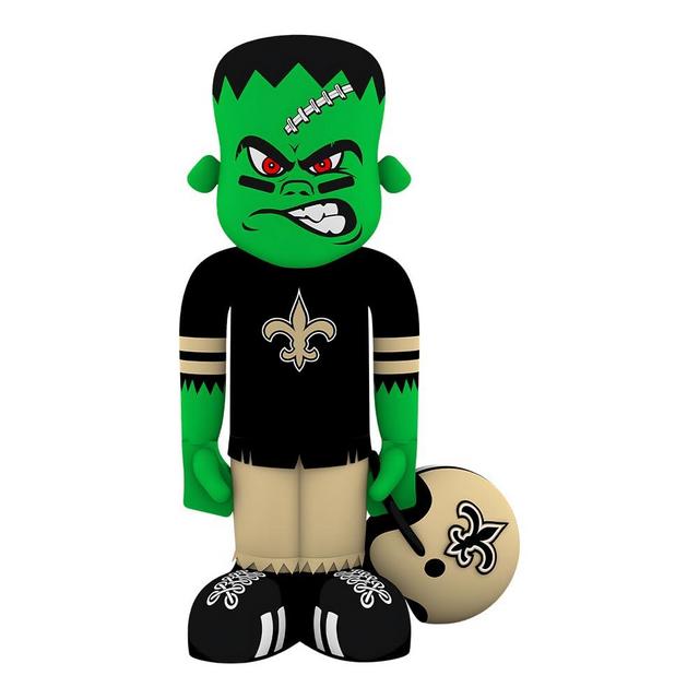 Sporticulture NFL New Orleans Saints 7'8" Blow Up Inflatable Steinbacker with LED Lights & Built-in Blower - Balloon Merchandise Decor for Backyard & Frontyard and Party Decorations