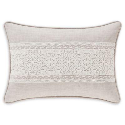 J. Queen New York™ Lauralynn Boudoir Throw Pillow in Beige