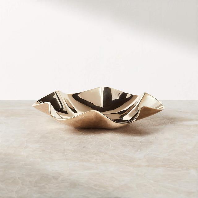 Lulu Polished Brass Catchall Dish