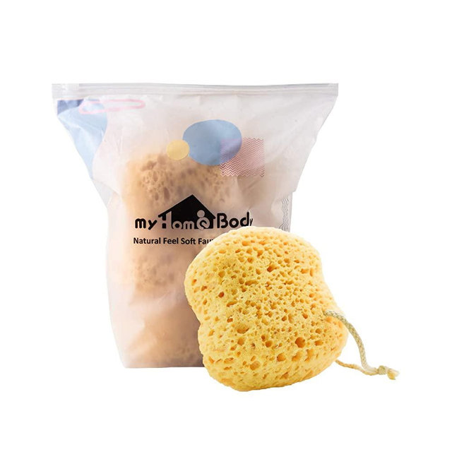 myHomeBody Premium Bath Sponge, Foam Loofah Sponge, Body Sponge for Shower - Large Size, Lots of Lather, 3 Pack