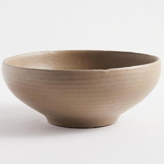 Ceramic Bowl, Large, Fawn