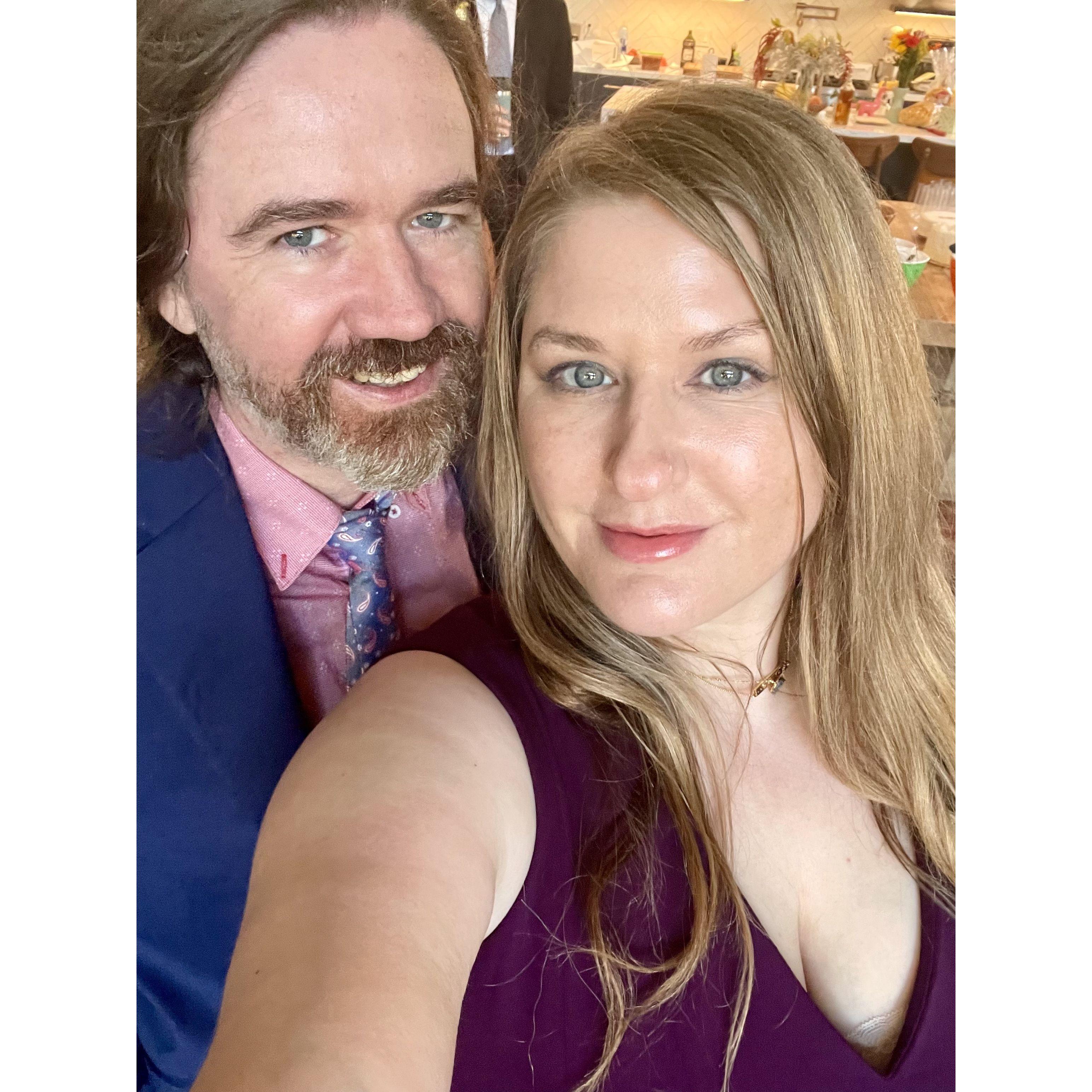 That one time we got all dressed up in our future wedding colors