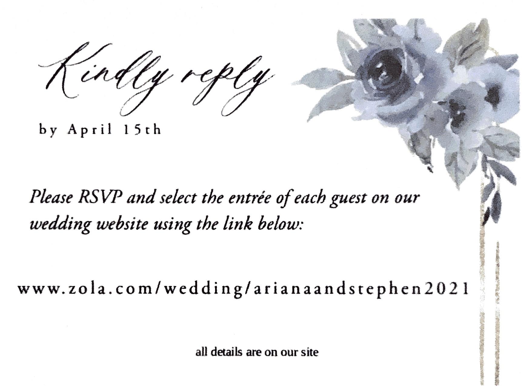 The Wedding Website of Ariana Cribelis and Stephen Abraham