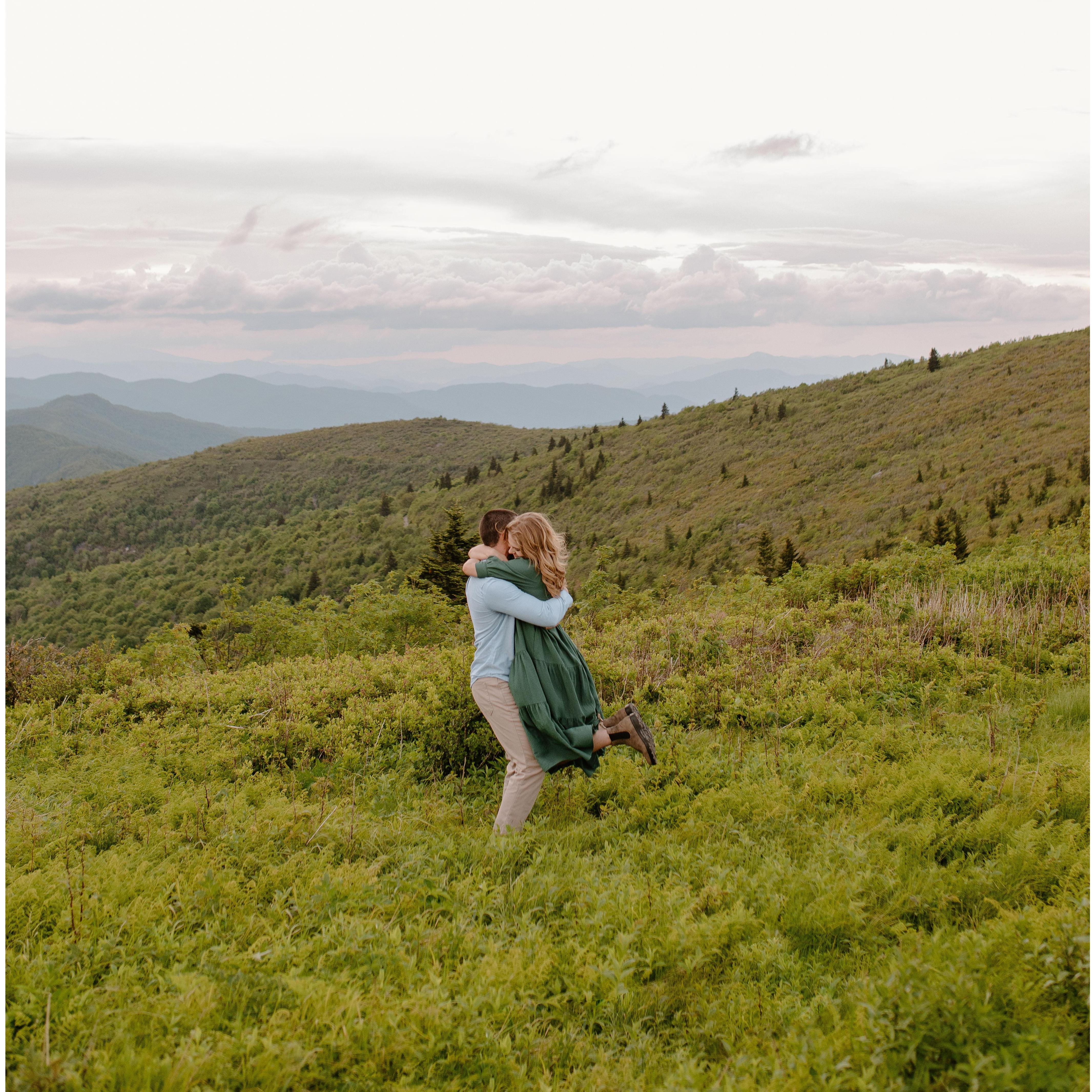 Engagement photos in the Smokies by Morgan Augusta Images. June 2022.