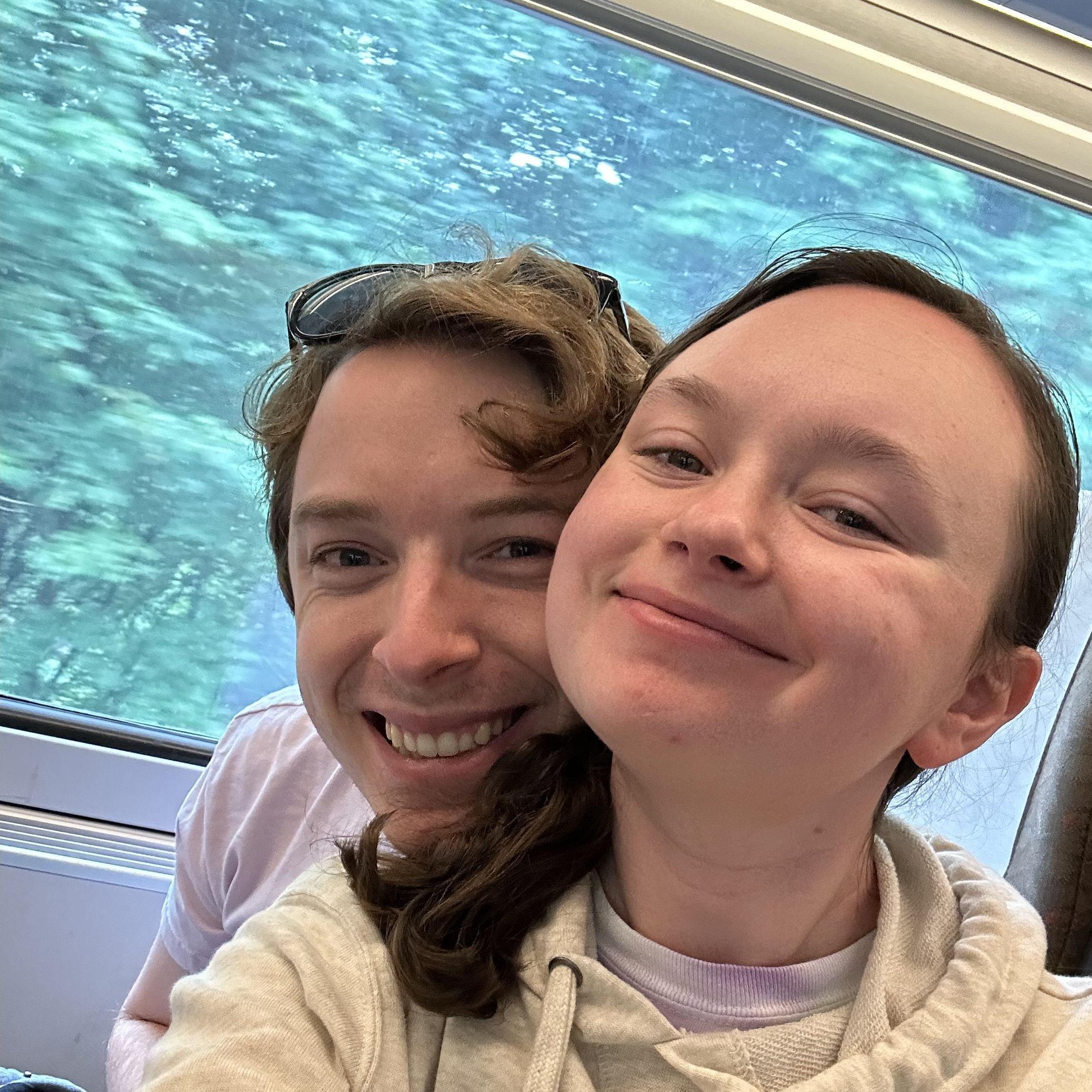 First time on a train together! (7/10/2023)