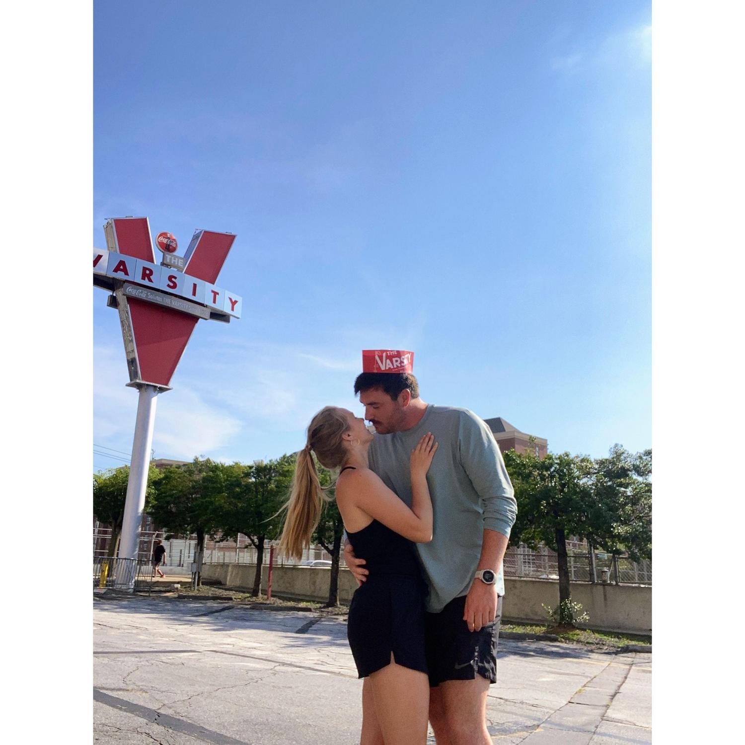 We bawled our eyes out driving to the airport after this selfie timer photo :(