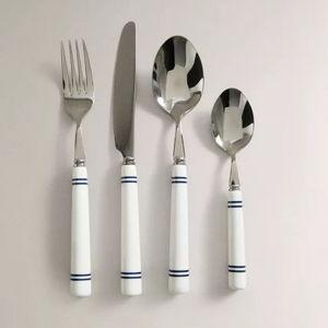 4-PIECE CERAMIC FLATWARE SET