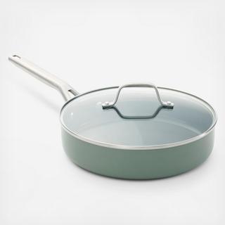 Ceramic Nonstick Saute Pan with Lid
