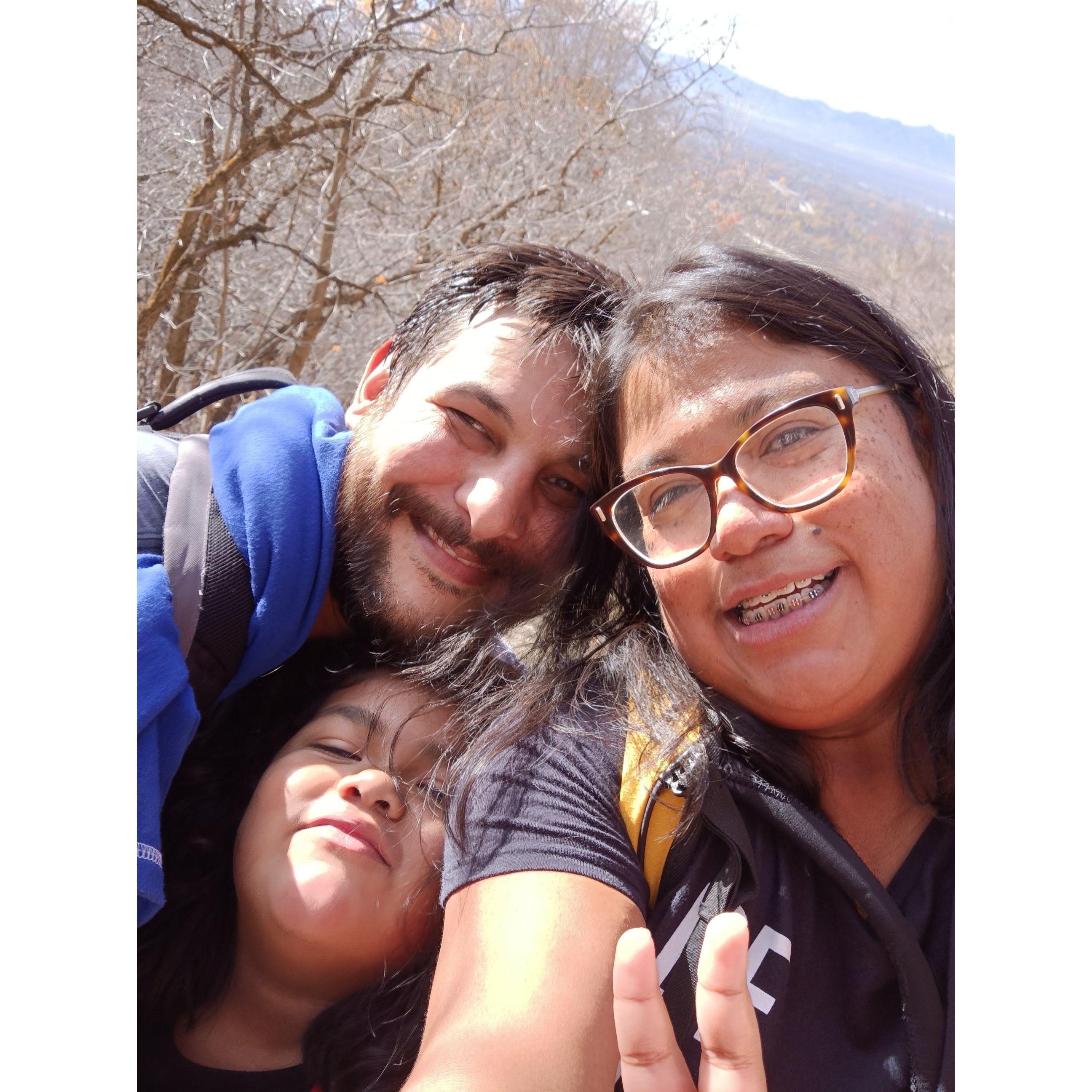 Enjoying what has become one of our favorite family past times, hiking!