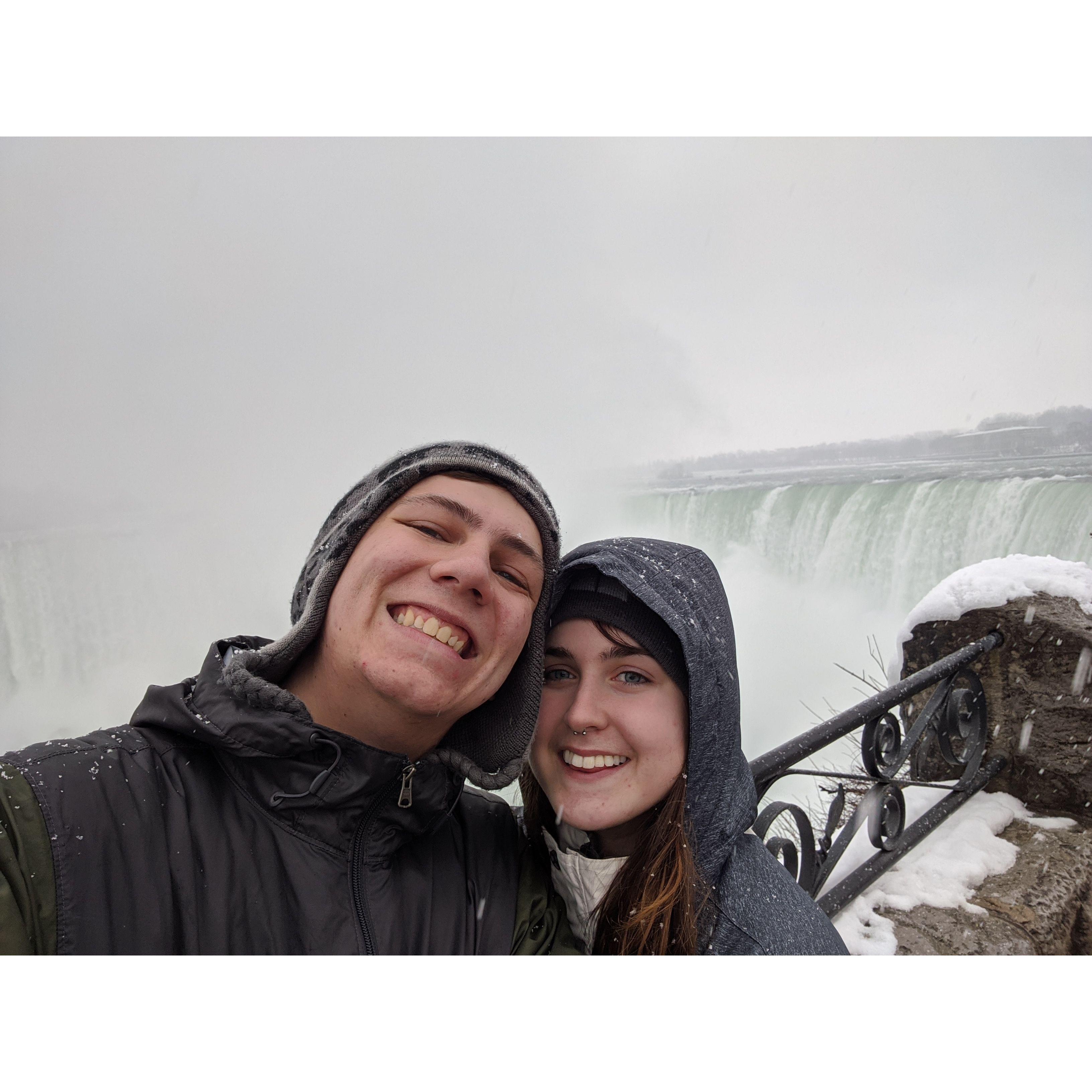 For our first valentines day, he took me to Niagara Falls!
