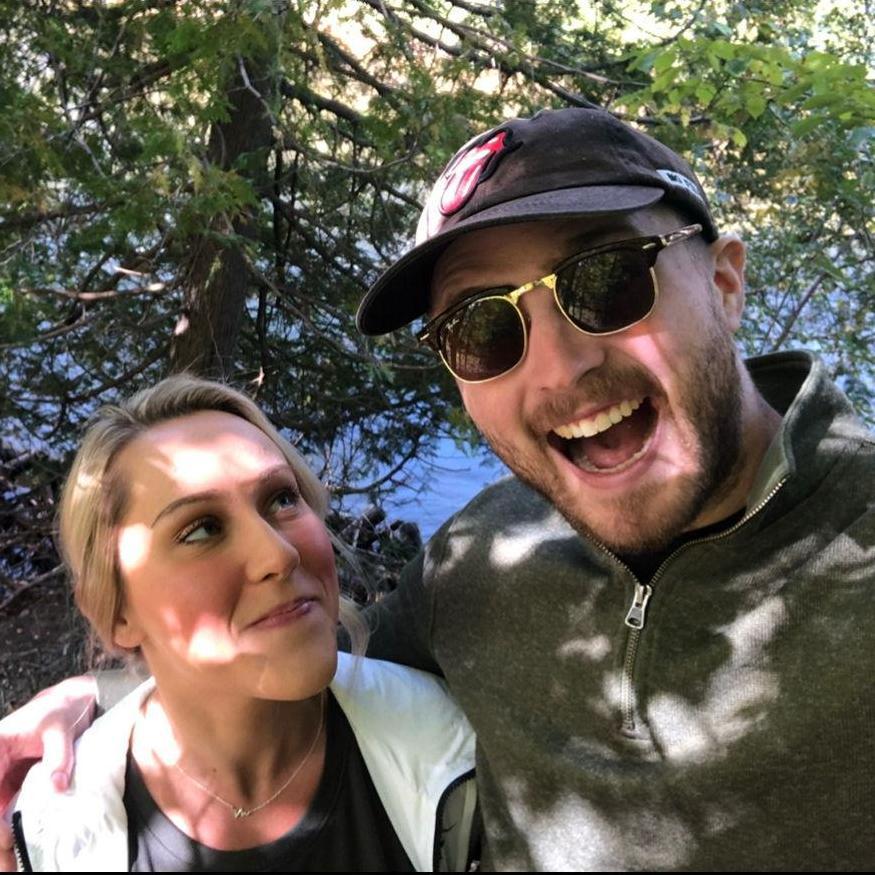 Our second anniversary! We celebrated by hiking in Michigan. September 2020