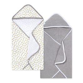 Honey Bee Organic Cotton Hooded Towel 2 Pack