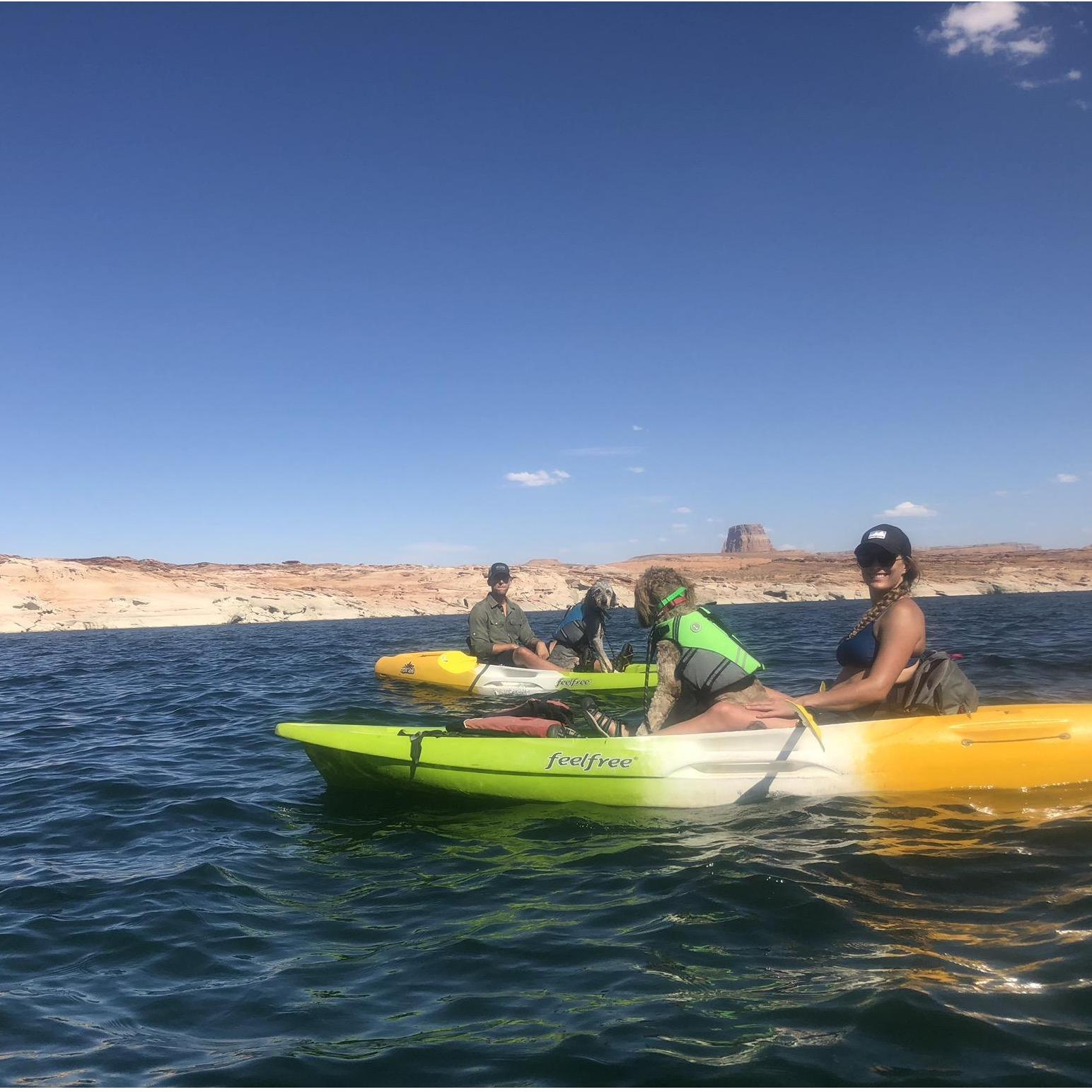 Lake Powell Kayak trip with the pups