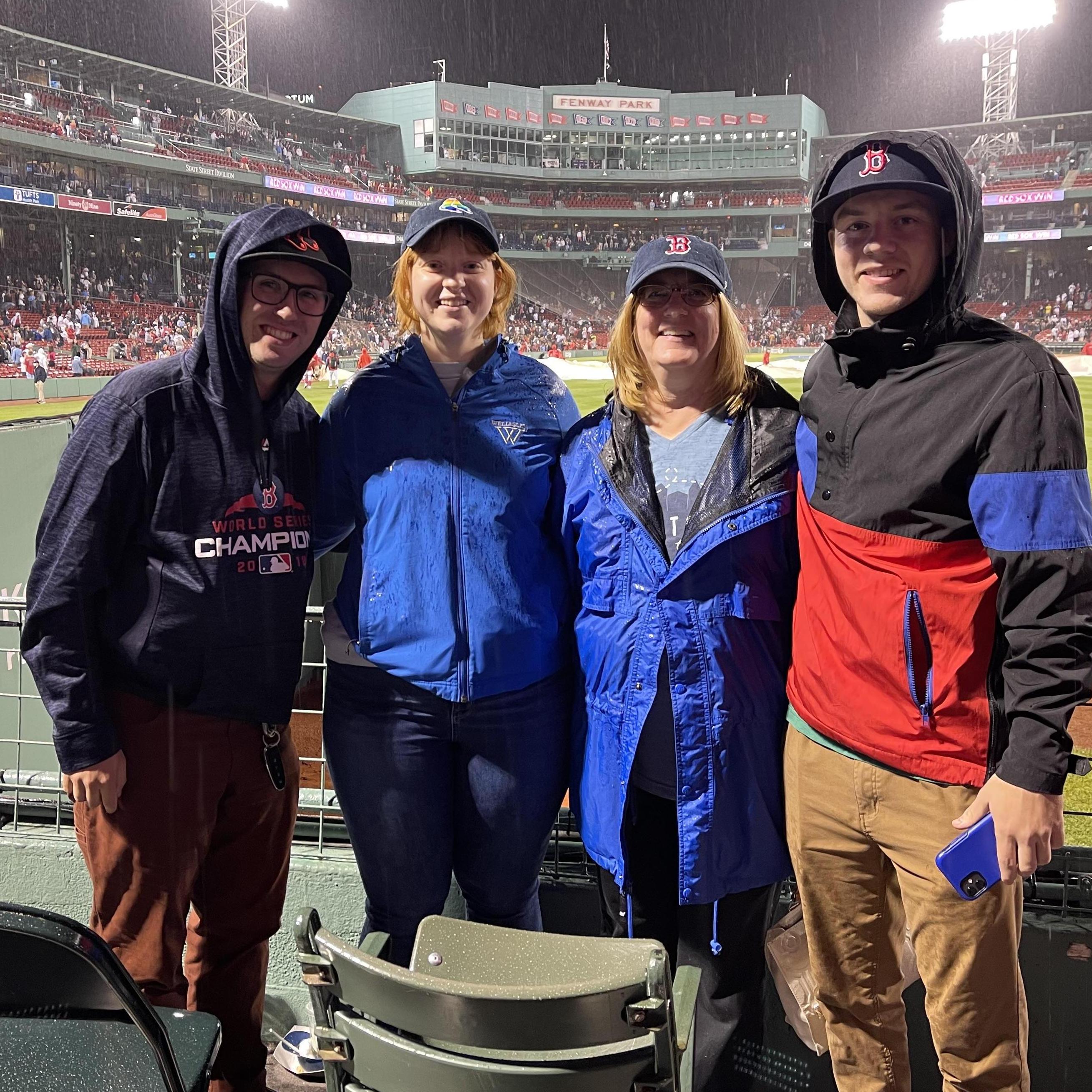 The Grahmanns visit Fenway with us in the rain, June 2021