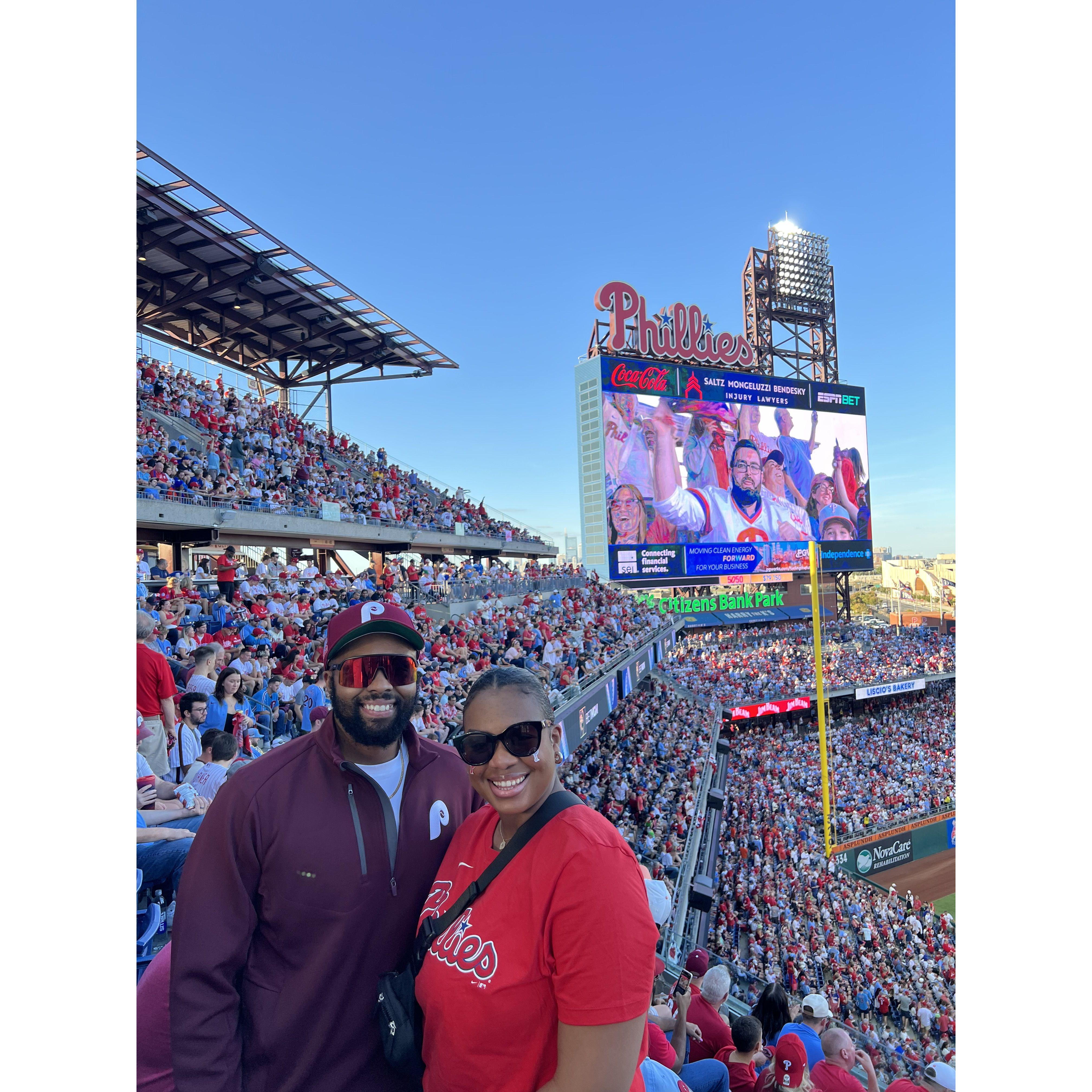 Our first Philly's playoff game.