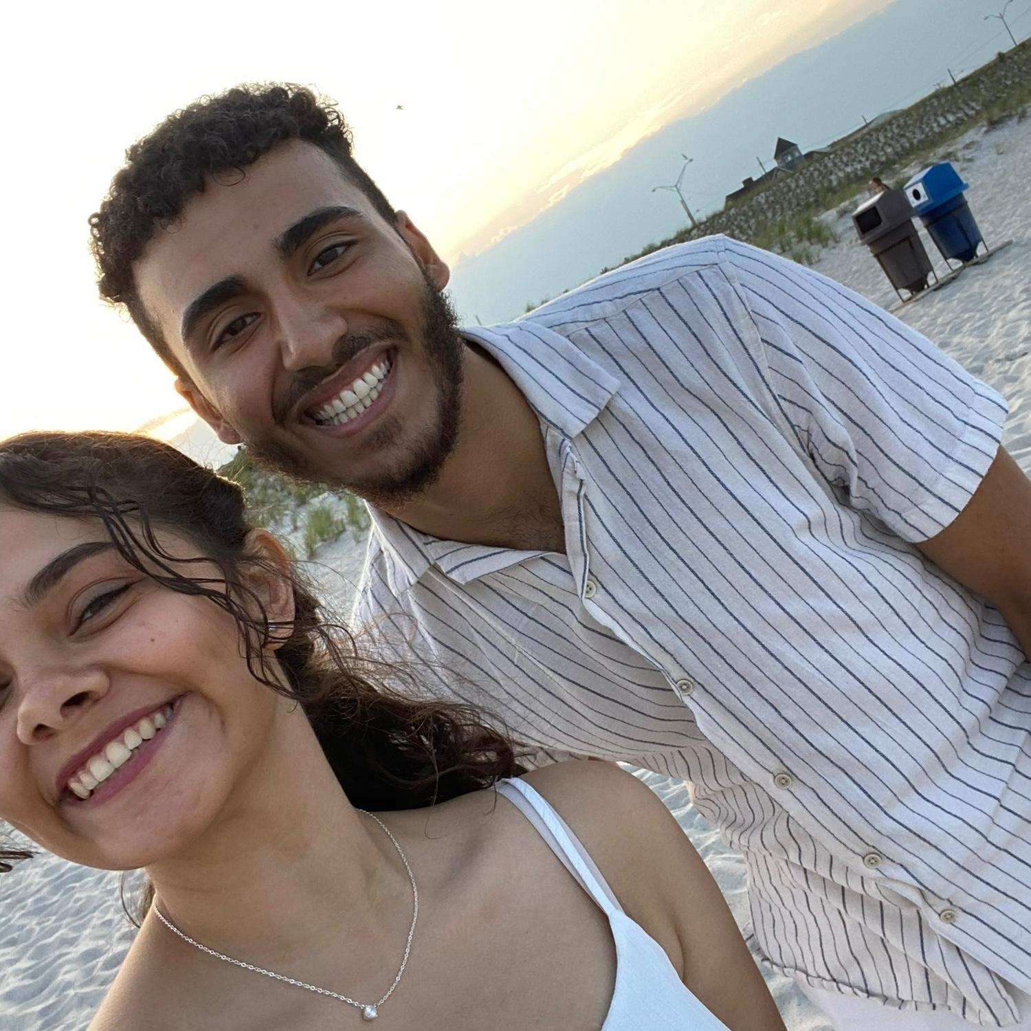 First time at the beach together!
