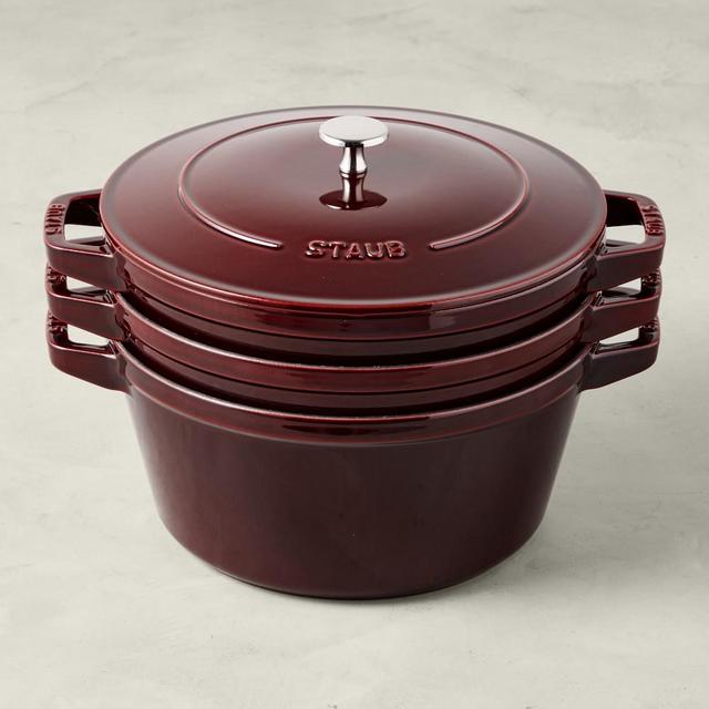 Staub Stackable 4-Piece Set, Grenadine