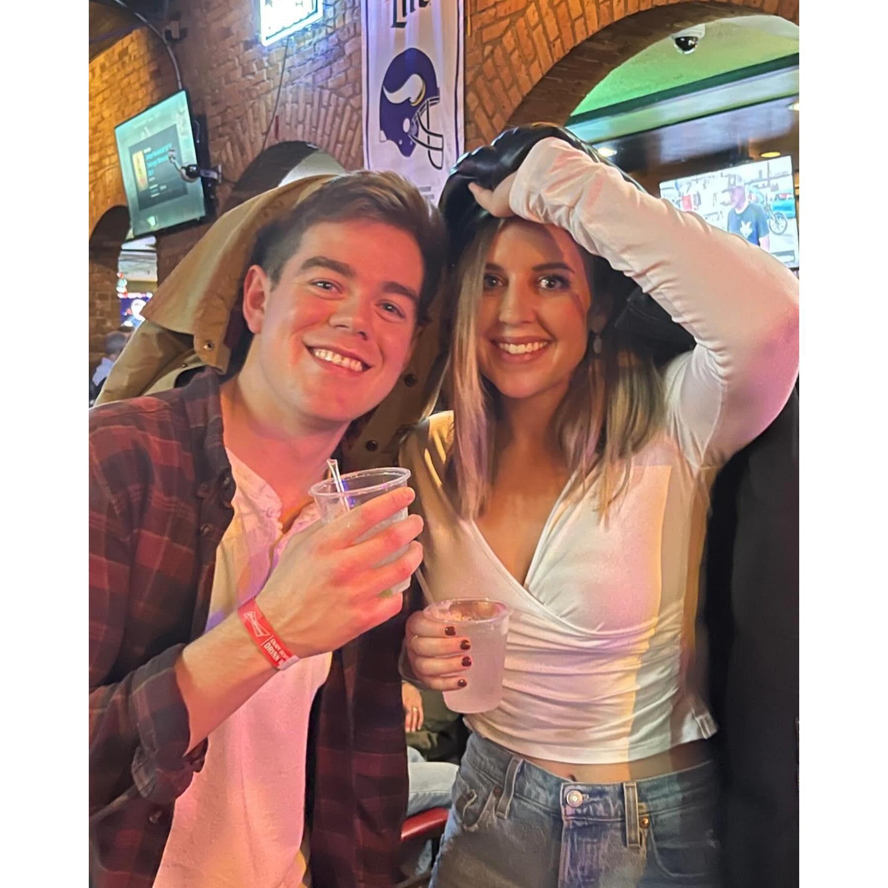 Our second photo ever together on Wild Turkey Wednesday!