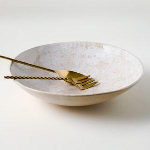 Oversized Ceramic Spongeware Serving Bowl