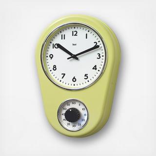 Retro Modern Kitchen Timer Wall Clock