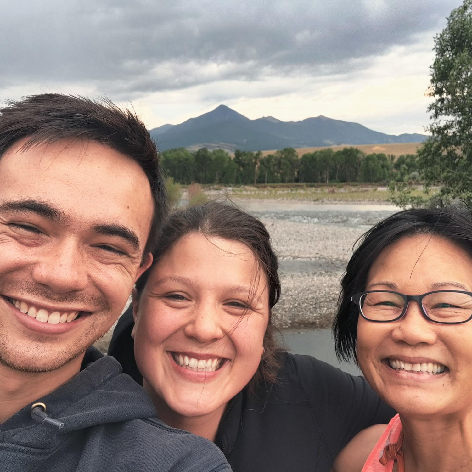 On the banks of the Yellowstone.