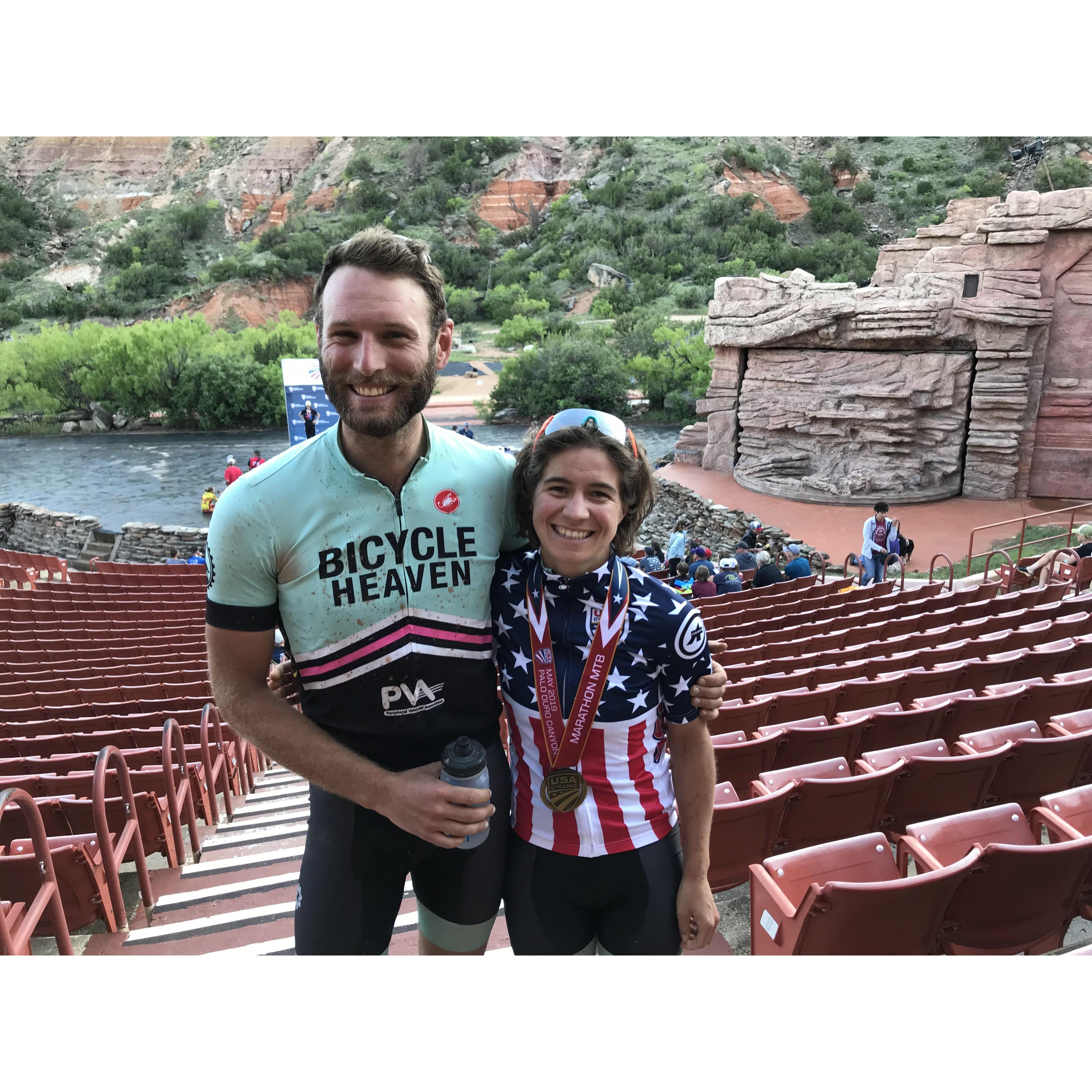 MTB Marathon Nationals 2019, Palo Duro, TX

(Nat defends her title)