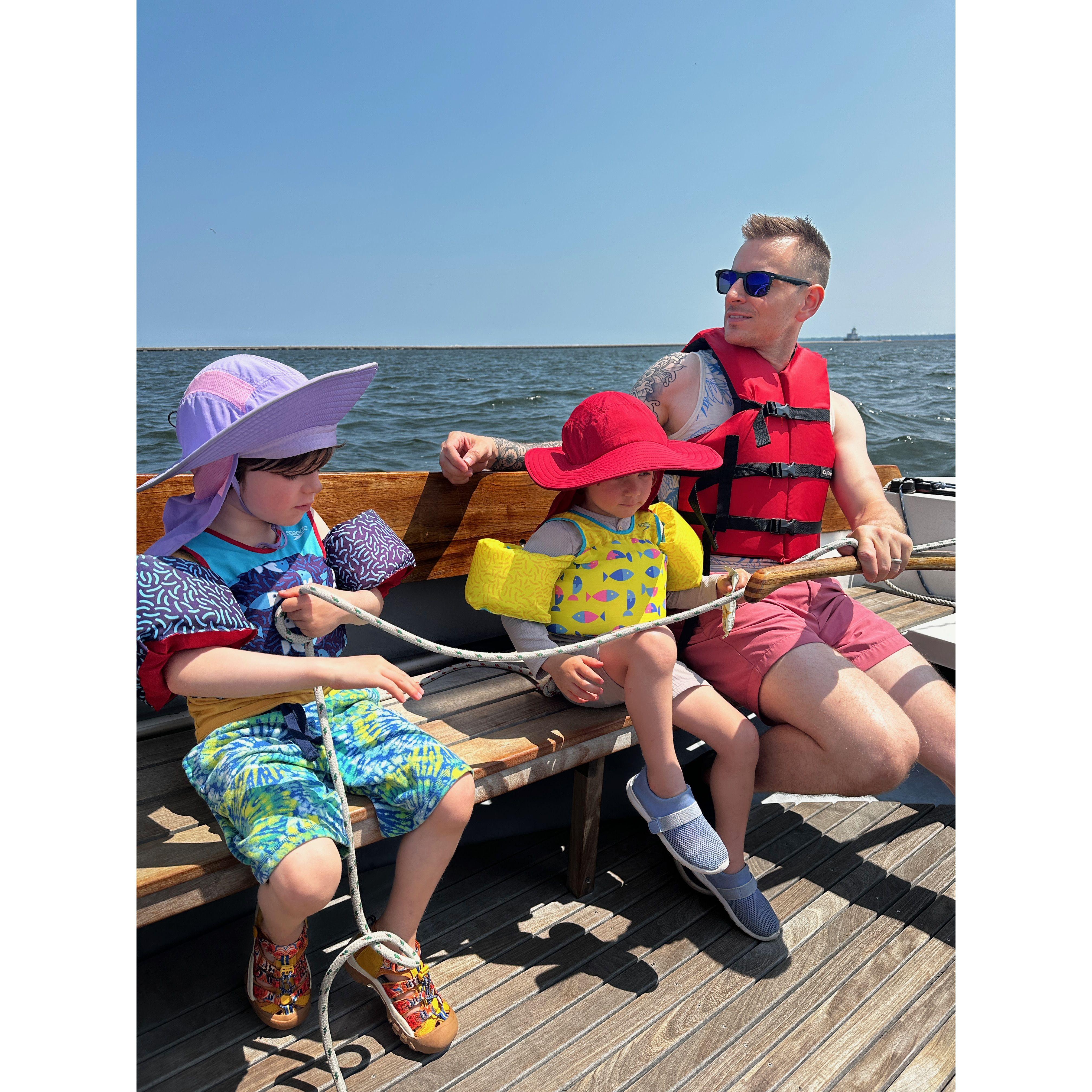 Summer 2023 Steve learned how to sail