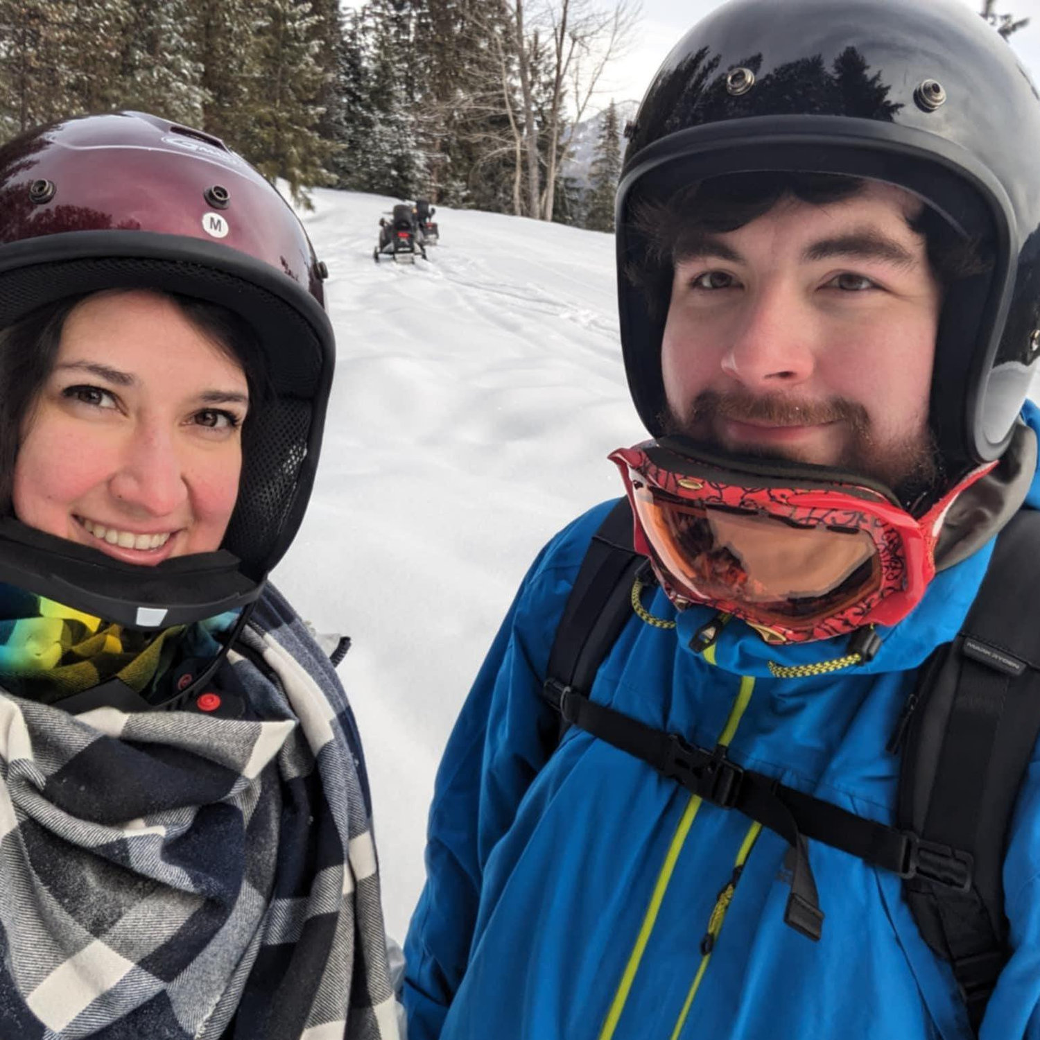 Snowmobiling in Leavenworth! Coby plans the best dates :)