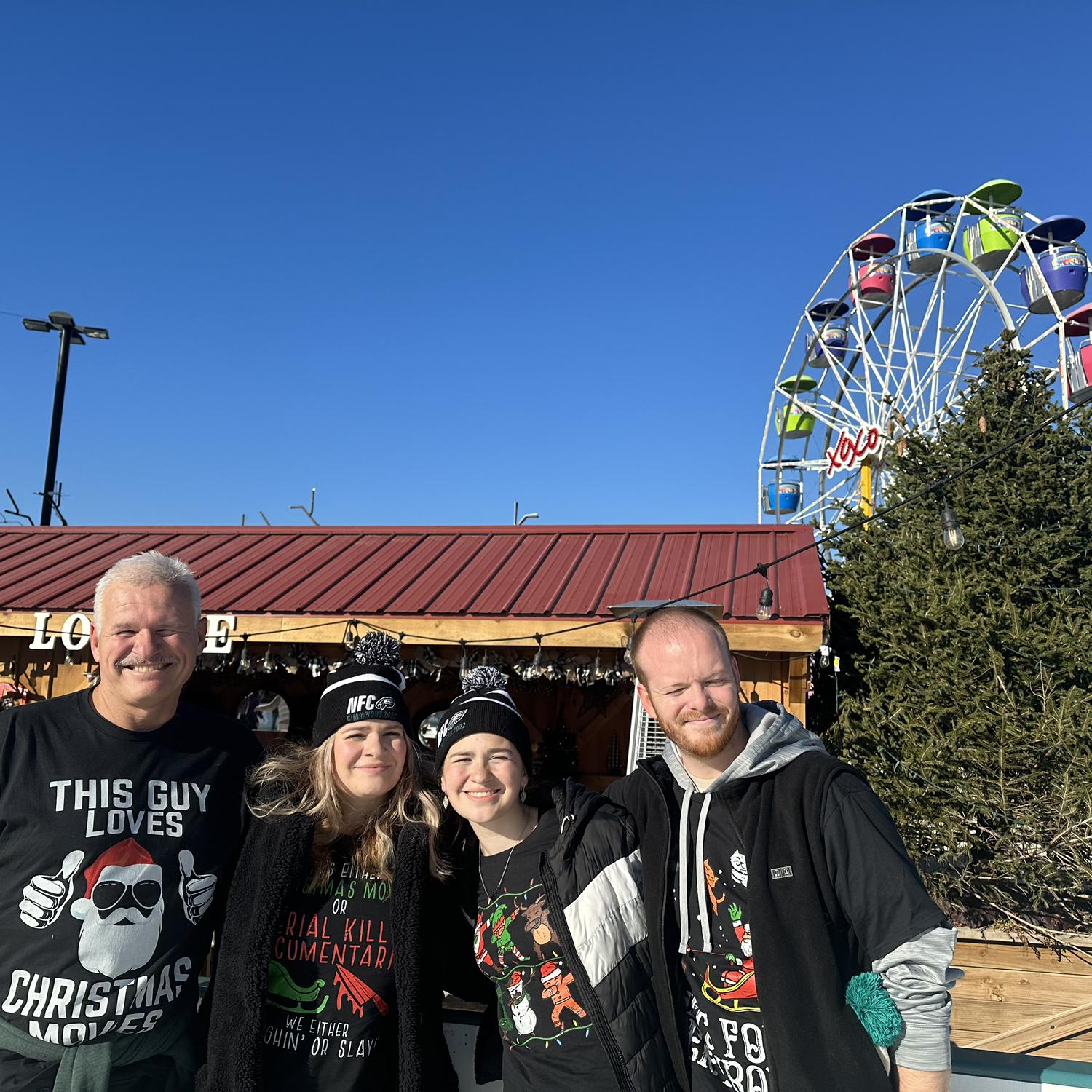 Ice skating Xmas Shirt gang