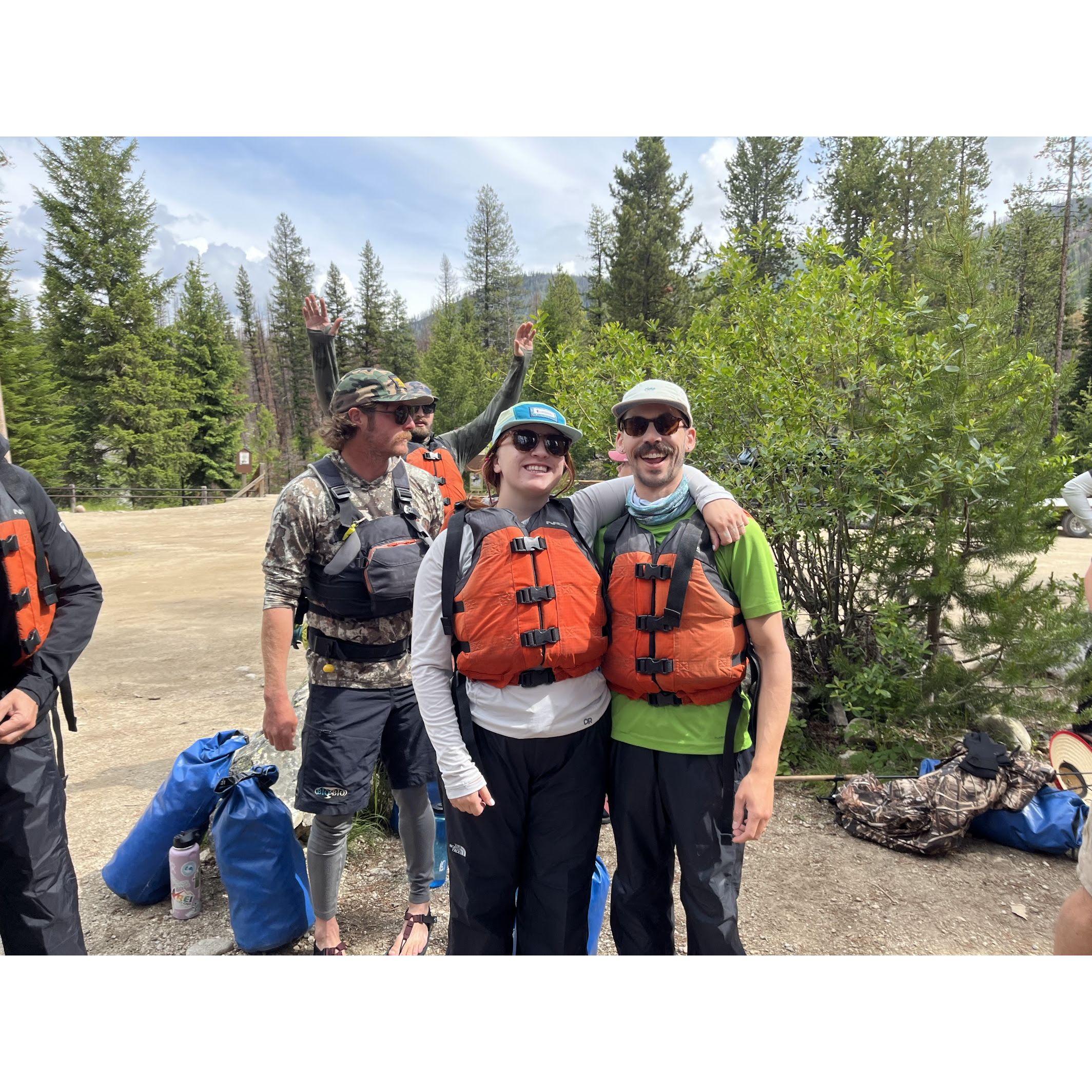 Ready to raft 6 days on the Middle Fork of the Salmon!