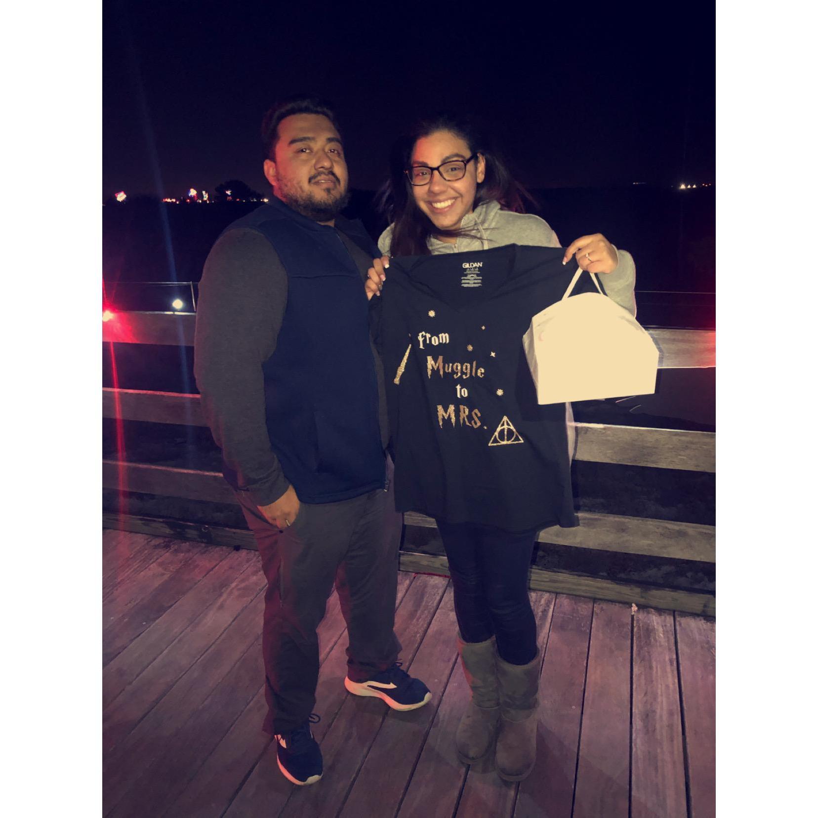WERE ENGAGED !!!!!!!!!!!!!!!! <3
"From muggle to Mrs."