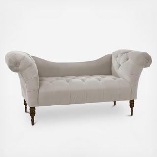 Velvet Tufted Chaise Lounge