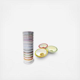 12-Piece Melamine Mini Bowl Set