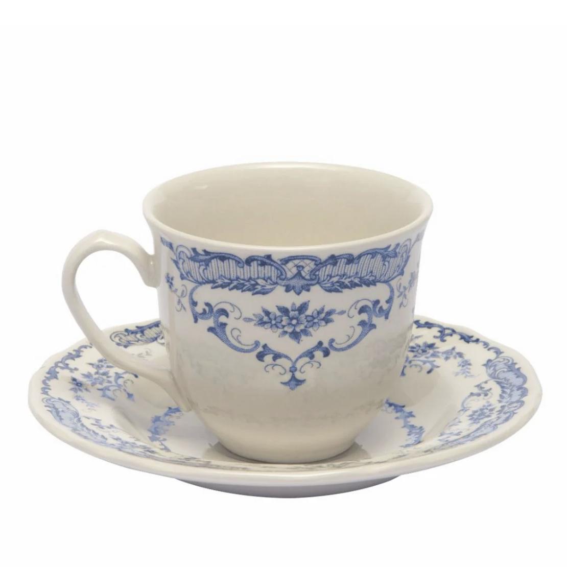 Rose - Tea Cup and Saucer (Set of 6)
