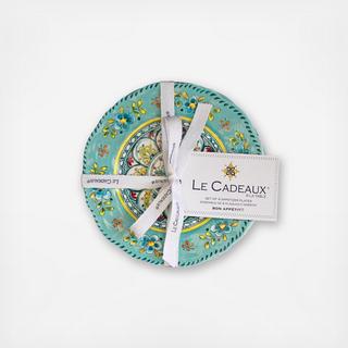 Madrid BPA Free Melamine Appetizer Plate, Set of 4