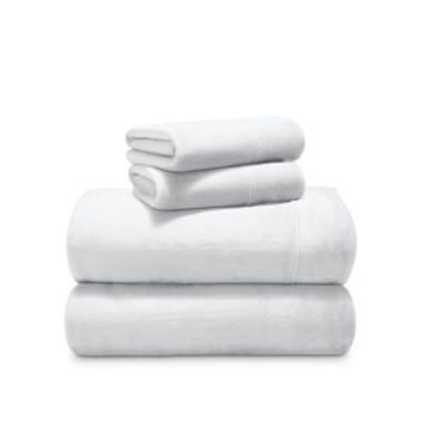 White Fleece Sheet Set (Queen)