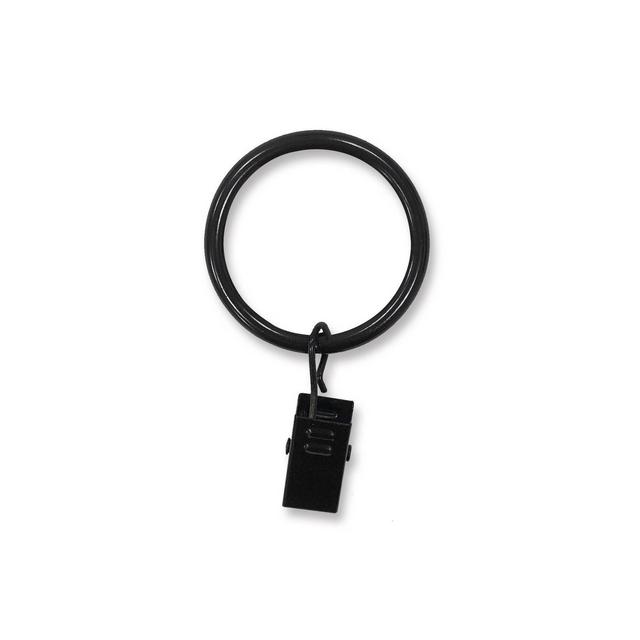 7pk Curtain Clip Rings in Oil Rubbed Bronze - Lumi Home Furnishings