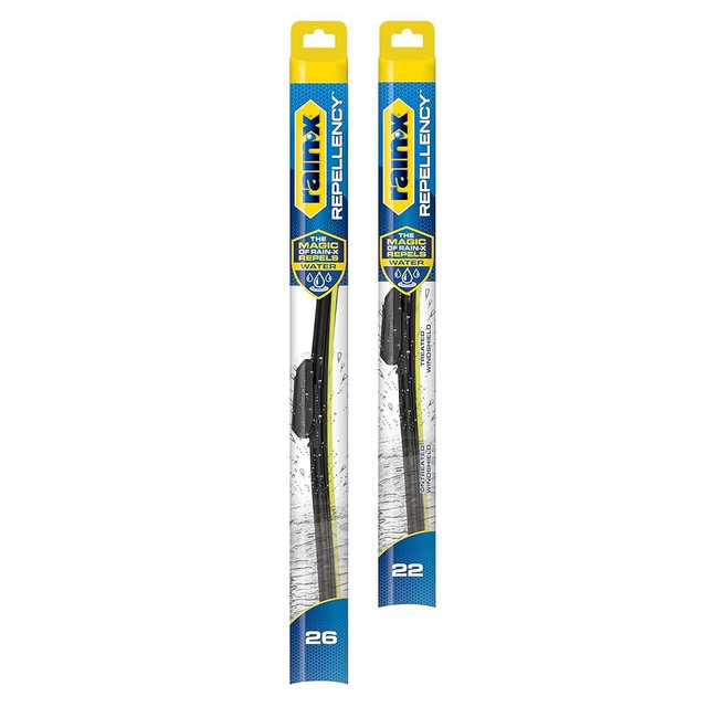 Rain-X 810356 Repellency Water Repellent Wiper Blades, 26" & 22" Windshield Wipers, All Weather Streak-Free for Enhanced Visibility w/Water Repellency Formula [Amazon Exclusive]
