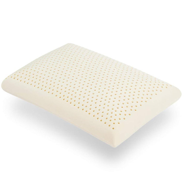 Talalay Latex Pillow, Extra Soft Latex Foam Pillow for Sleeping, Bed Pillow for Back with Removable Cotton Cover, Side and Stomach Sleepers, Helps Relieve Shoulder and Neck Pain (Queen Size)
