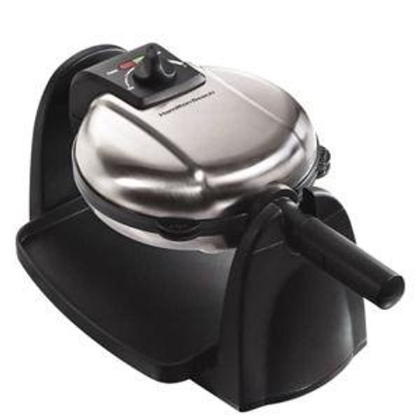 Hamilton Beach - Removable Grid Belgian Waffle Maker - Stainless Steel