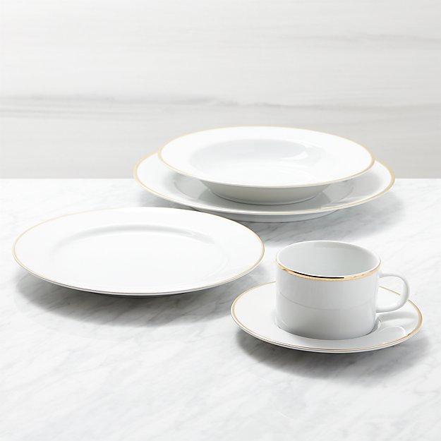 Maison Gold Rim 5-Piece Place Setting