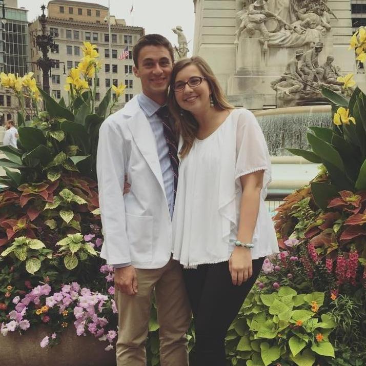This is from Joey's white coat ceremony. Medical school had both of us unsure of what the future would hold. We have learned a lot since he started and cannot wait to continue this journey together.