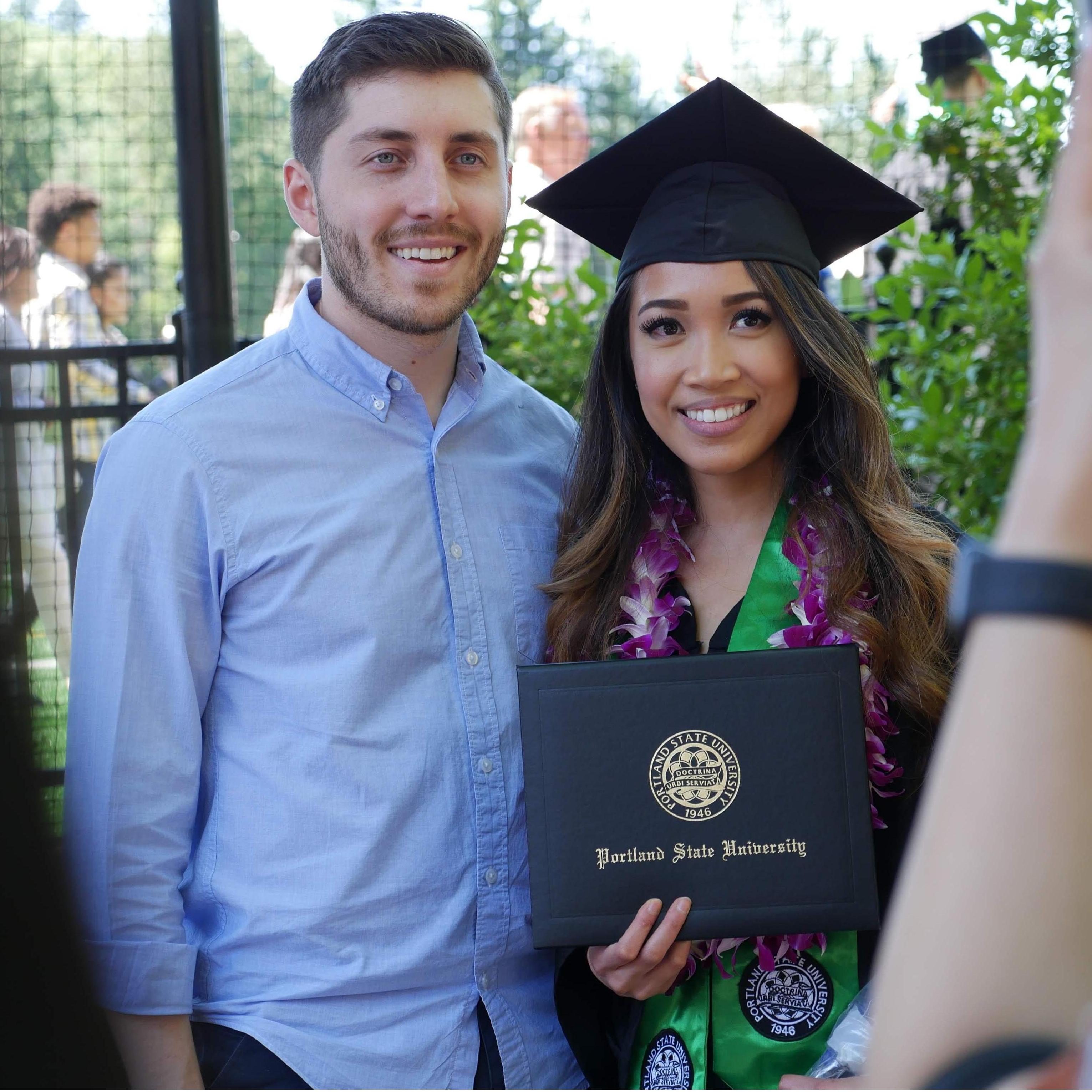 Melanie's college graduation 2019