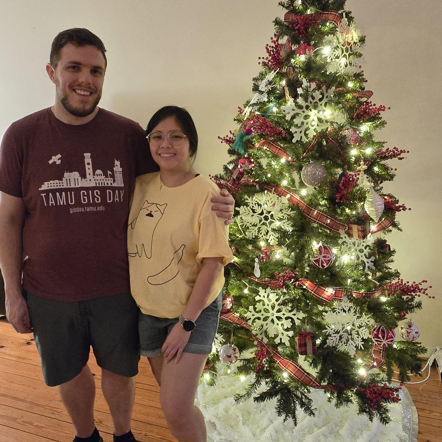 Team effort putting our first tree together
