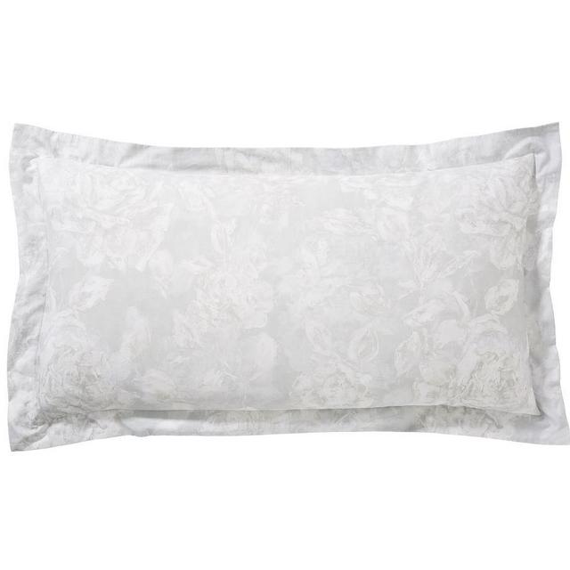 Monique Lhuillier Garden Rose Sateen Sham, King, Gray