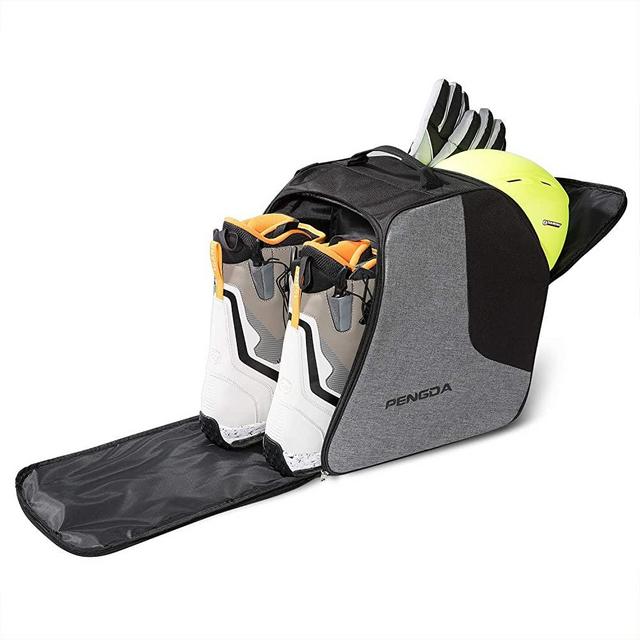 PENGDA Ski Boot Bag -Ski Boots Snowboard Boots Bag Waterproof Travel Boot Bag for Ski Helmets, Goggles, Gloves, Ski Apparel & Boot Storage(2 Separate Compartments)