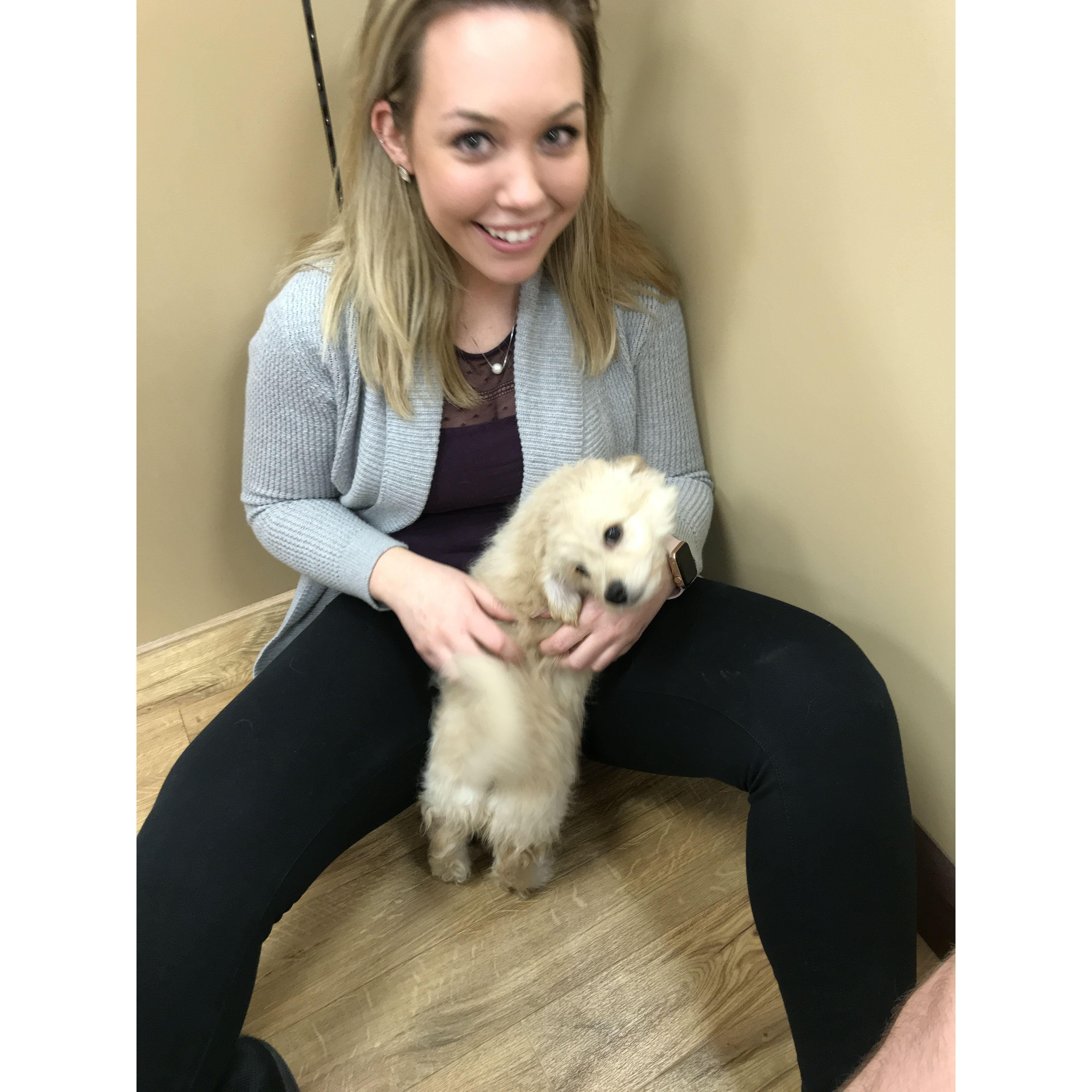 2019 We would often go to pet stores and play with the puppies before we got our own