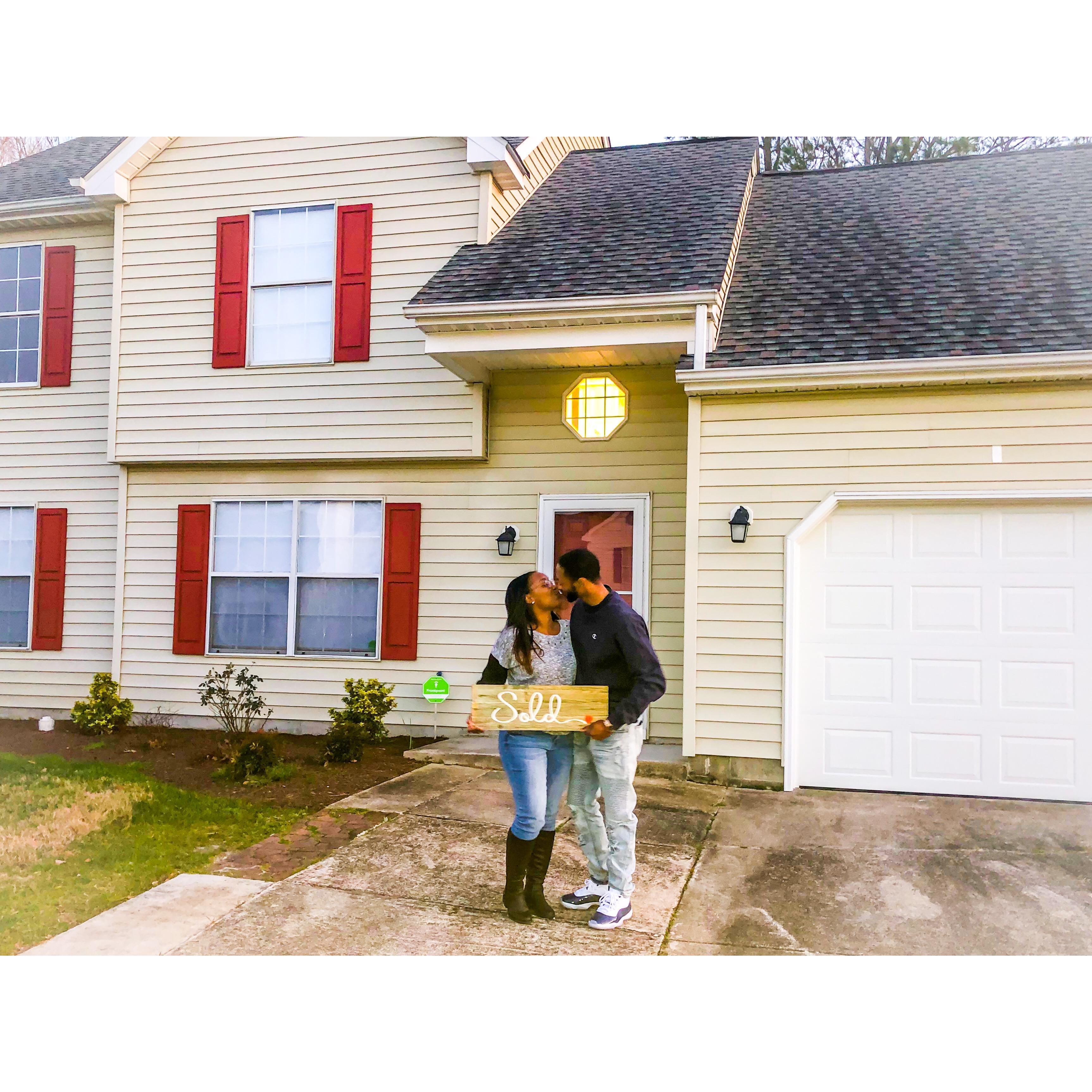 On October 18th, 2018 we purchased our 1st home together!