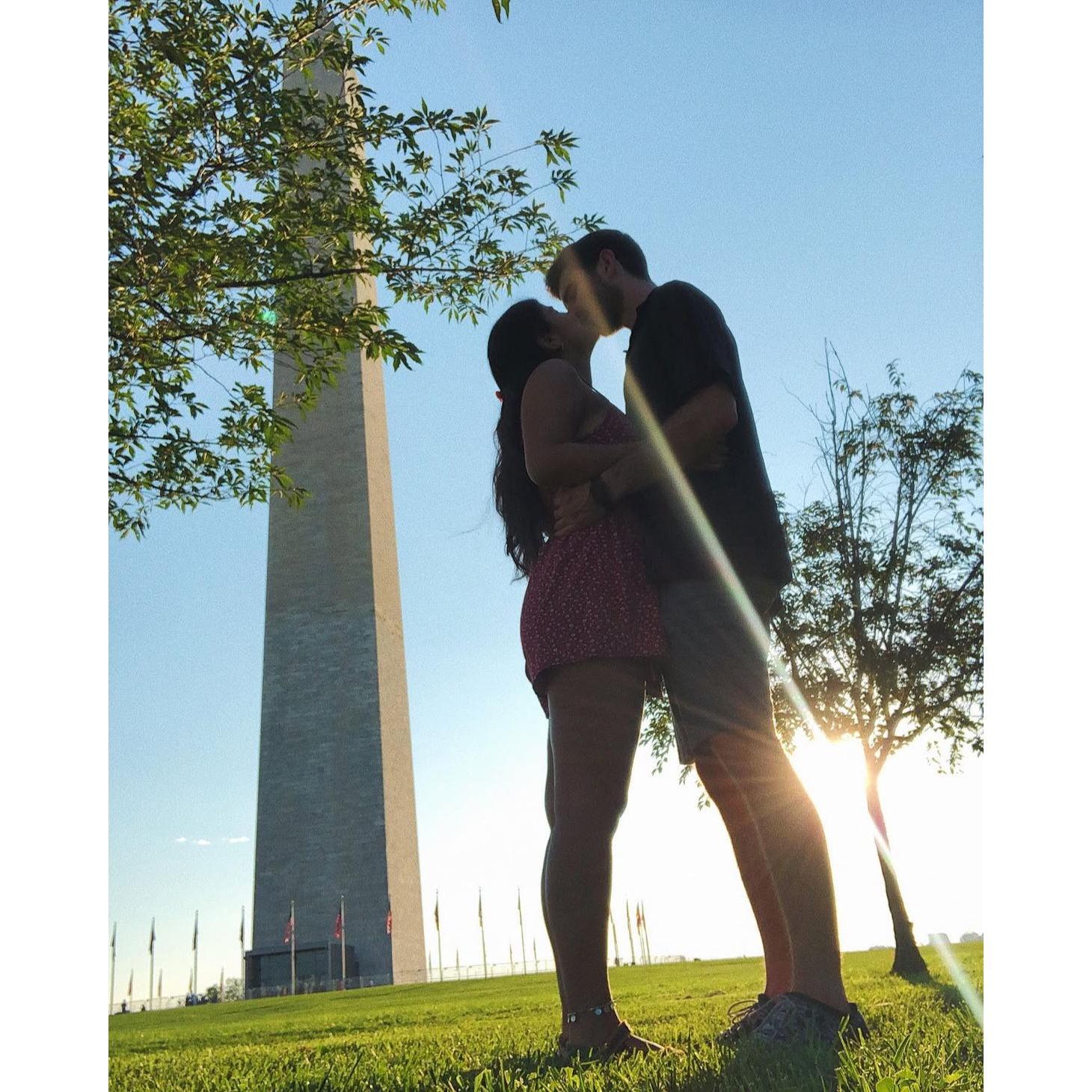 First time Fran visited DC after not seeing each other for 7 months