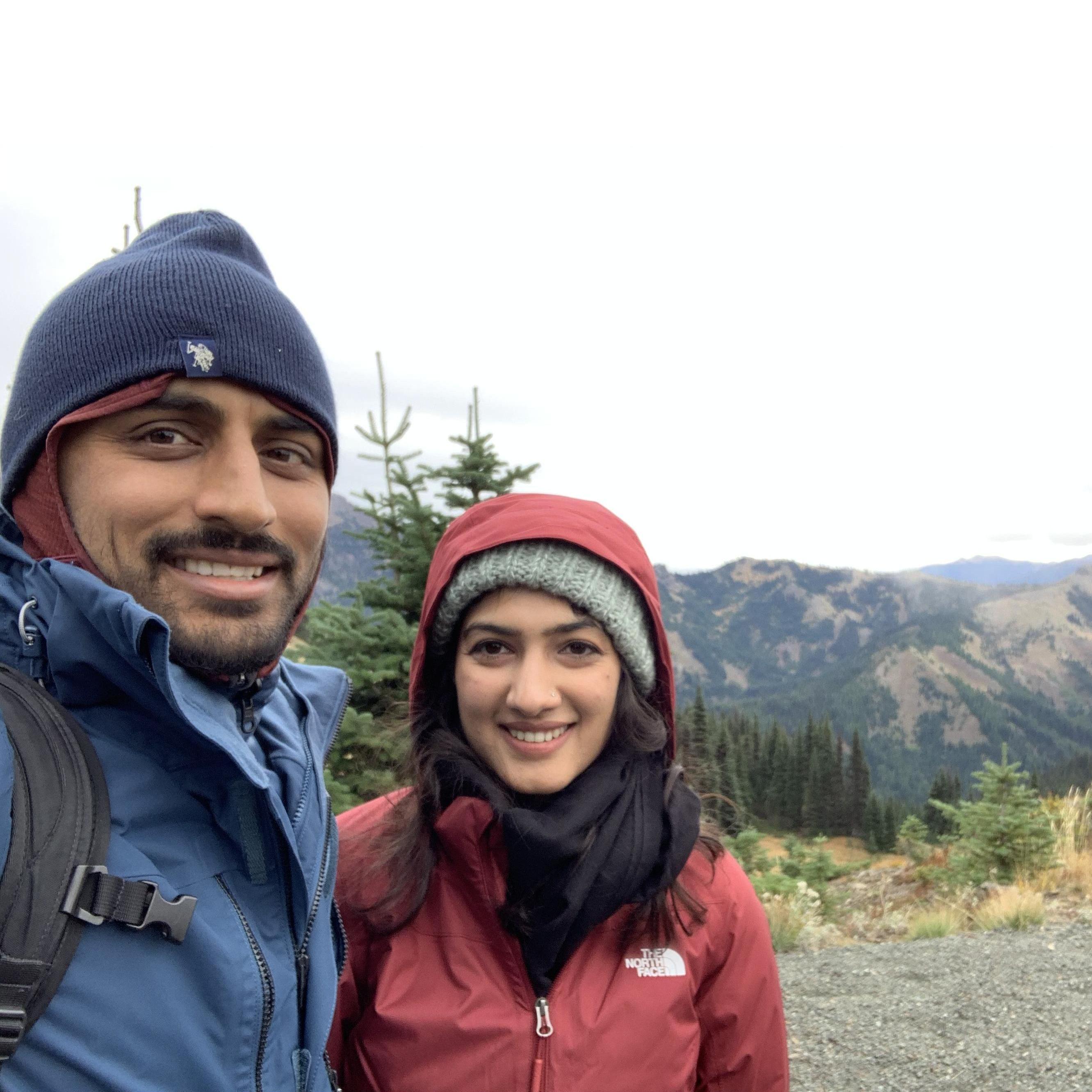 Our first hike together, Hurricane Ridge Trail in Olympic National Park!